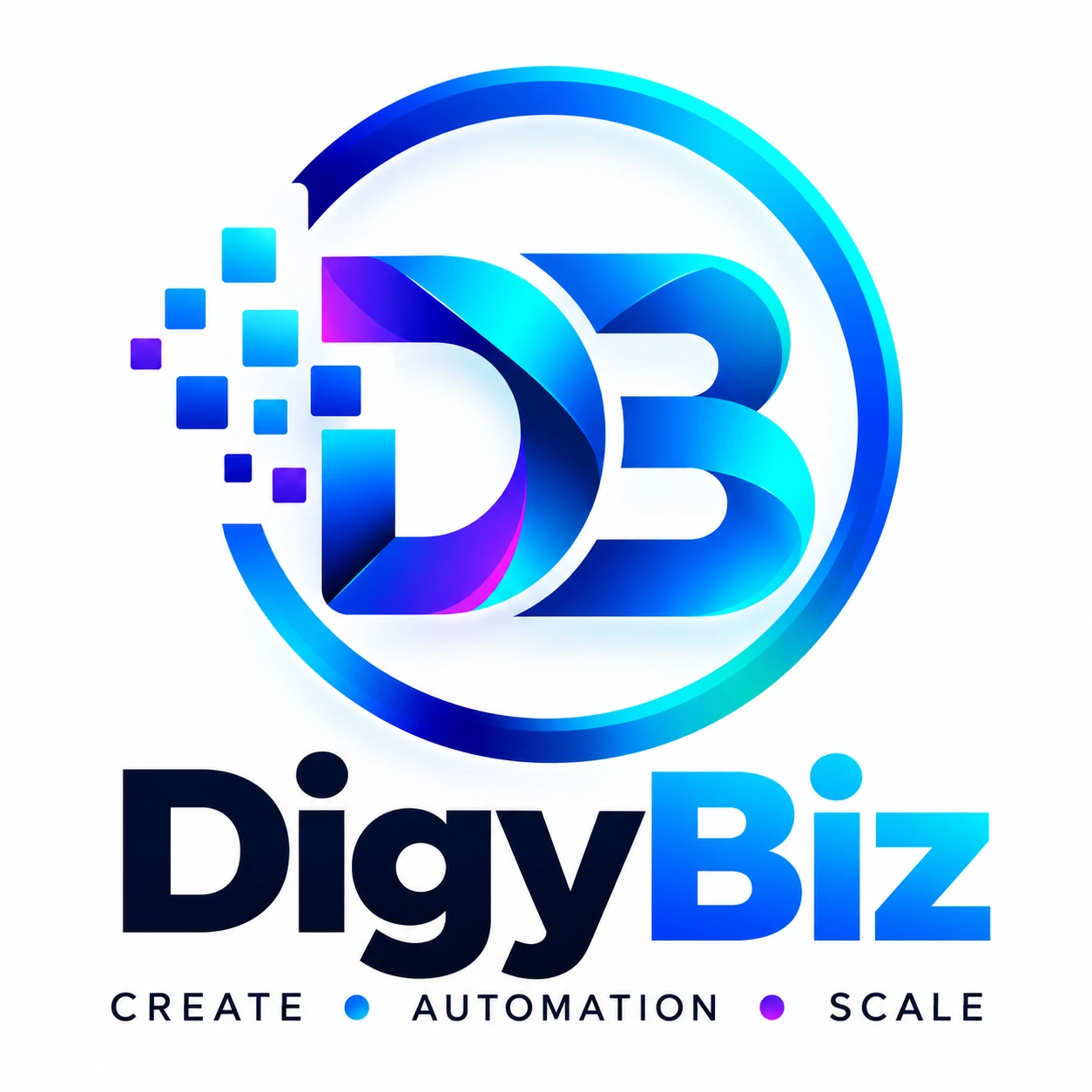 DigyBiz logo — Create, Automation, Scale